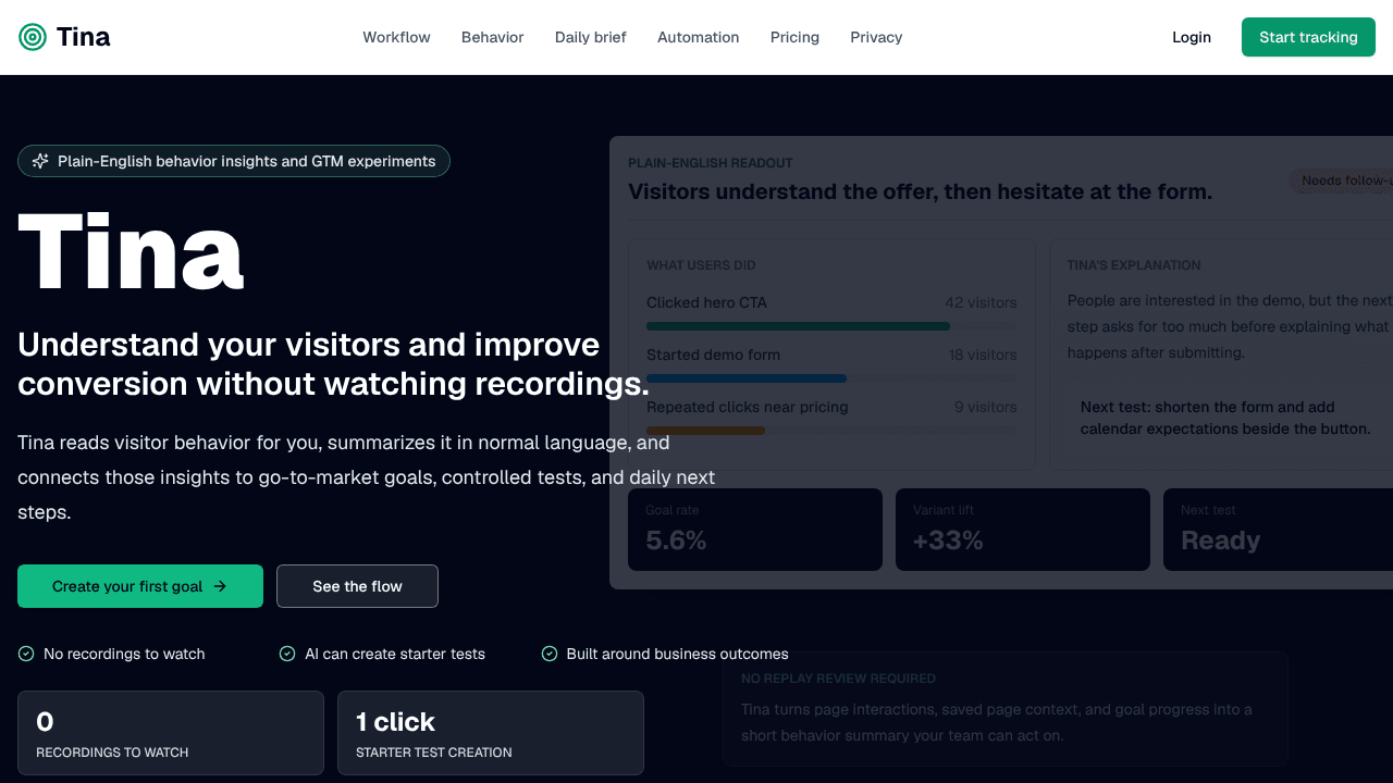 Tina - Automated GTM