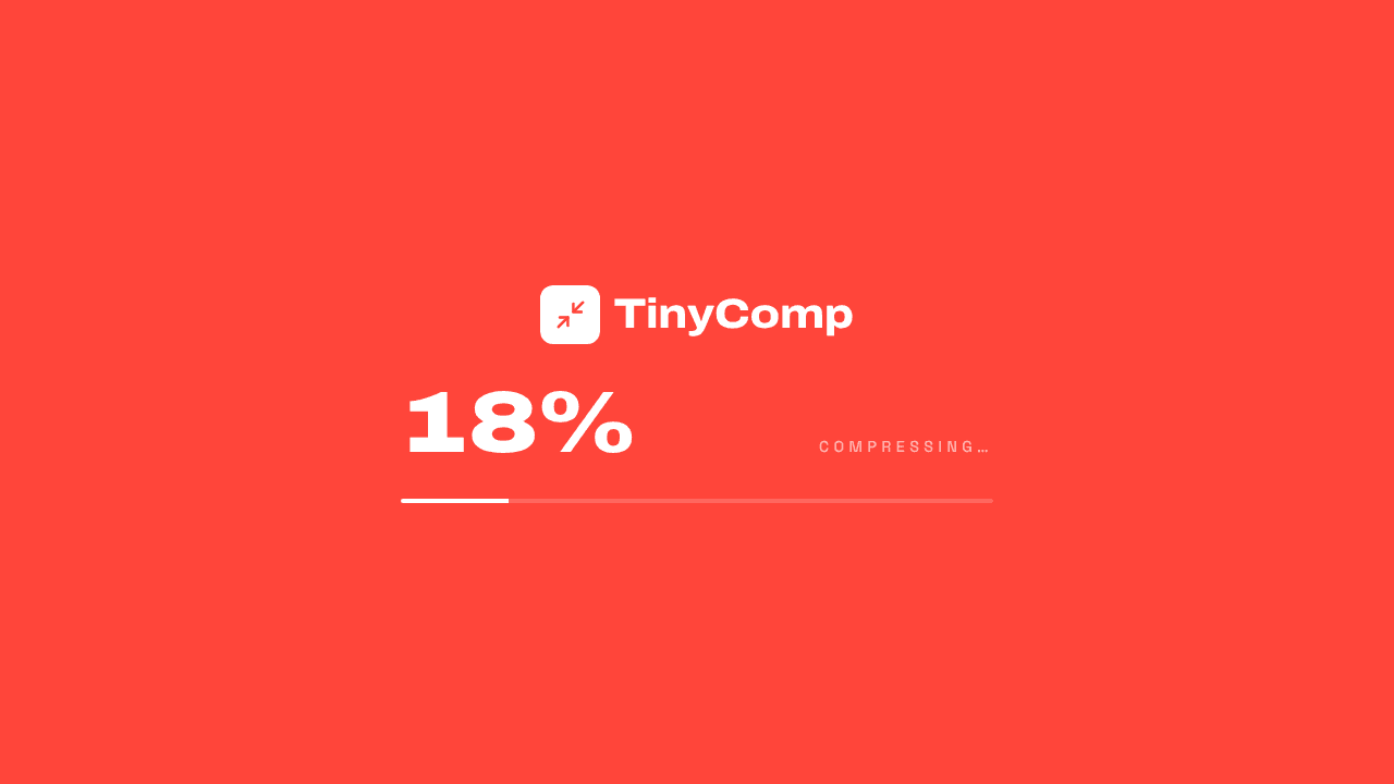TinyComp Batch Media Compressor
