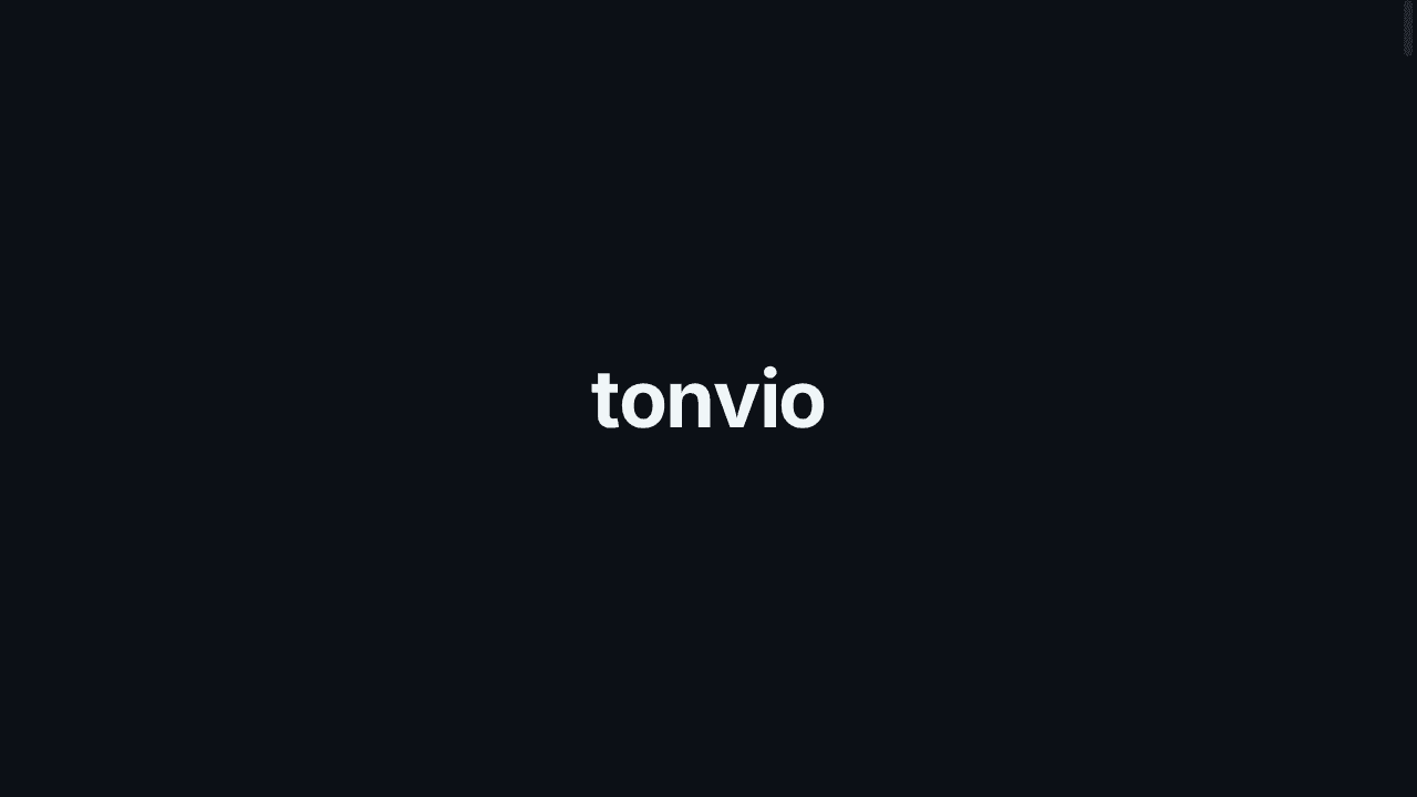 tonvio website screenshot