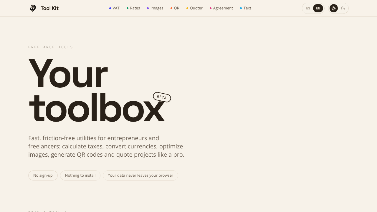 Tool Kit — Free Freelancer Tools