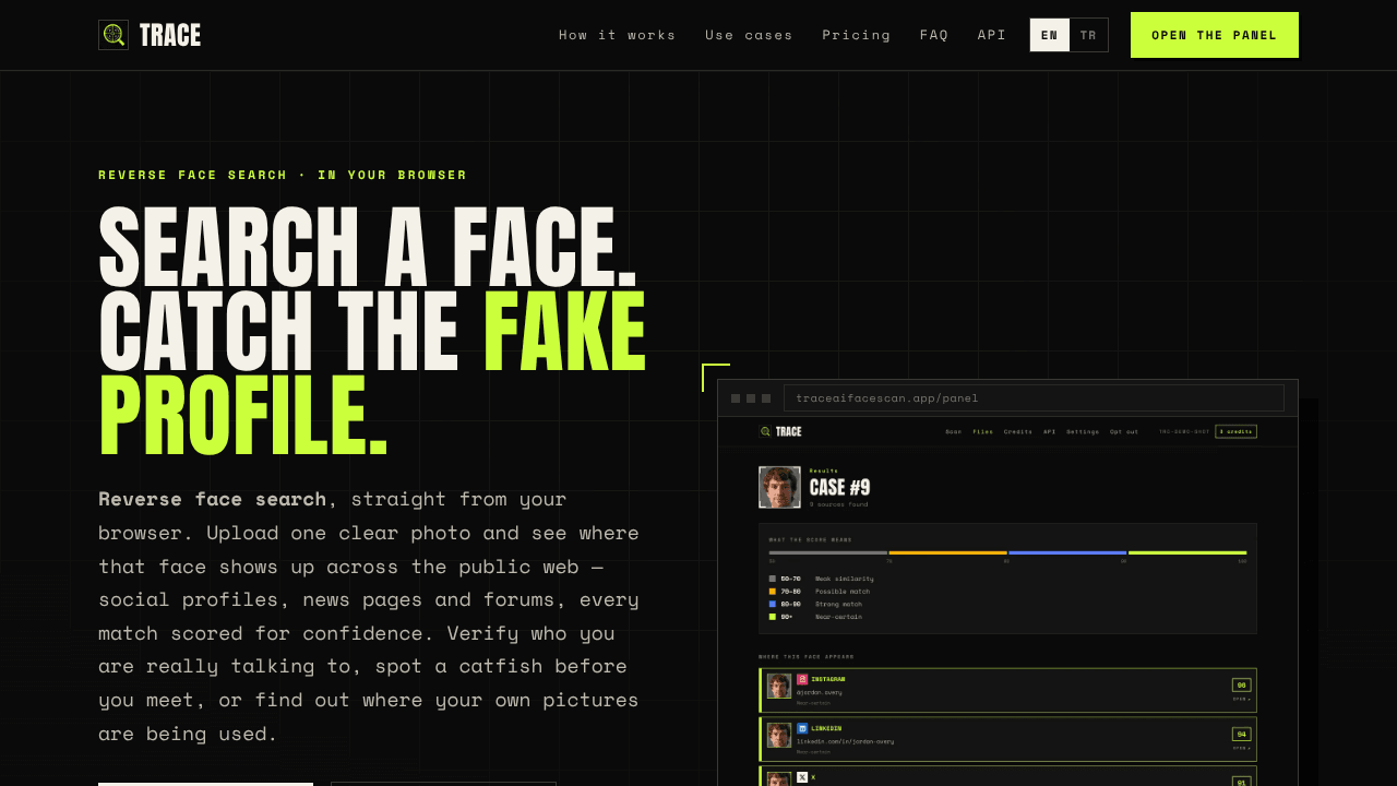 Trace AI Face Scan