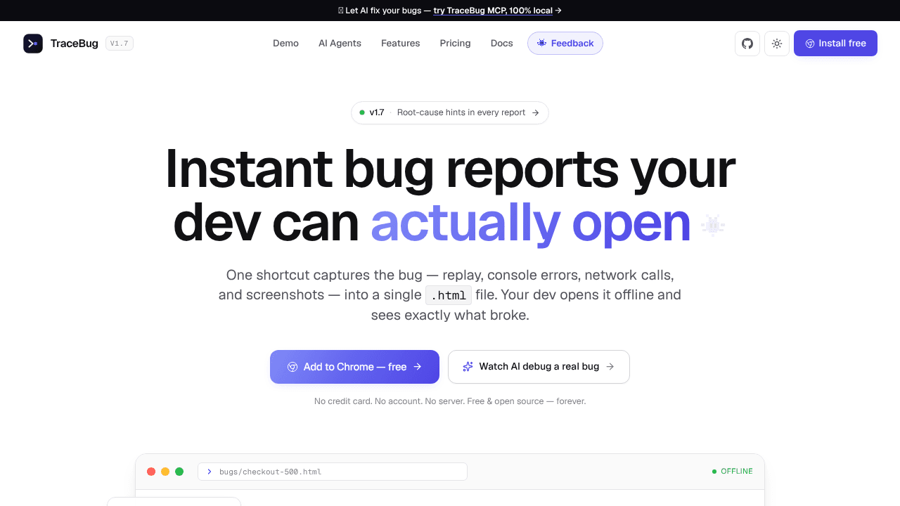 TraceBug