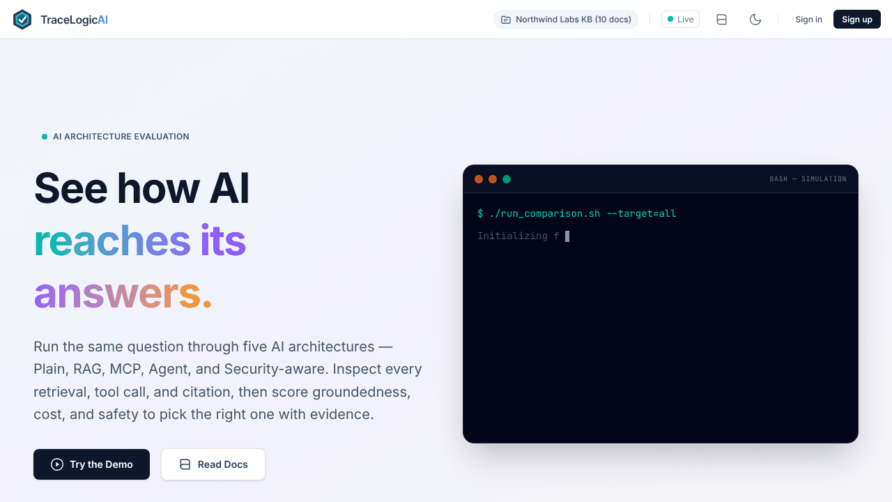TraceLogicAI: AI Architecture Evaluation