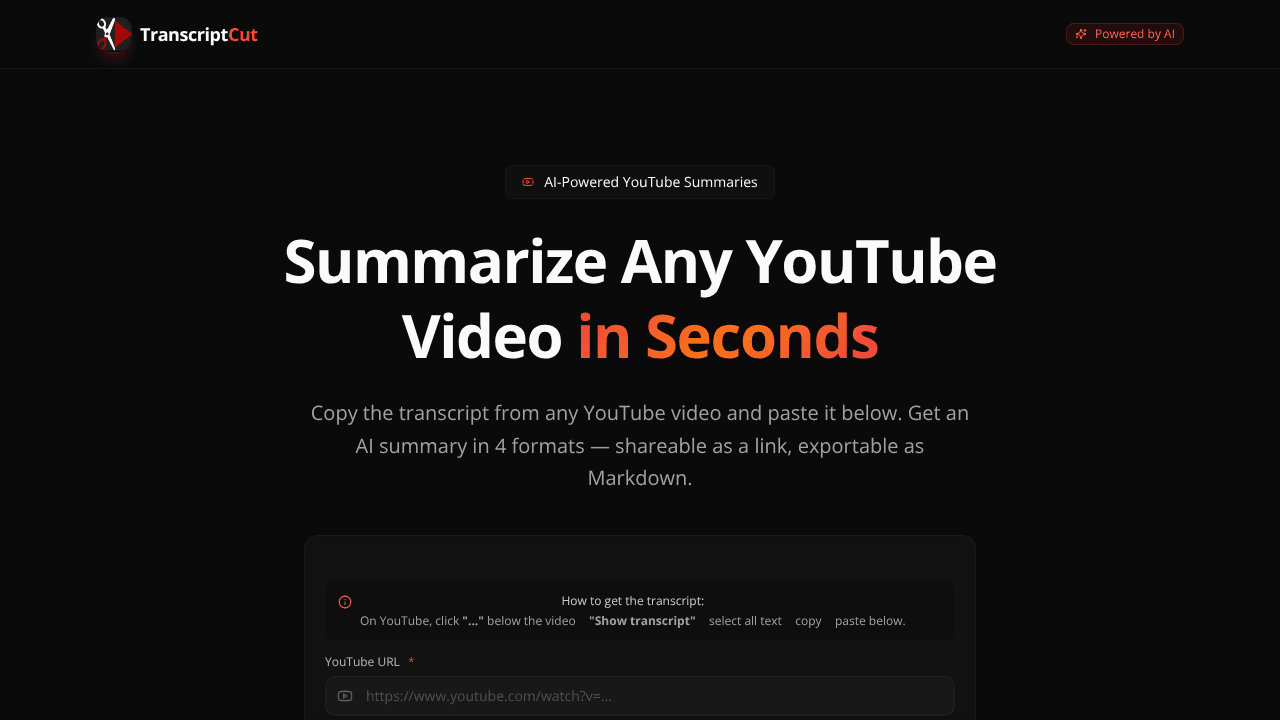 TranscriptCut