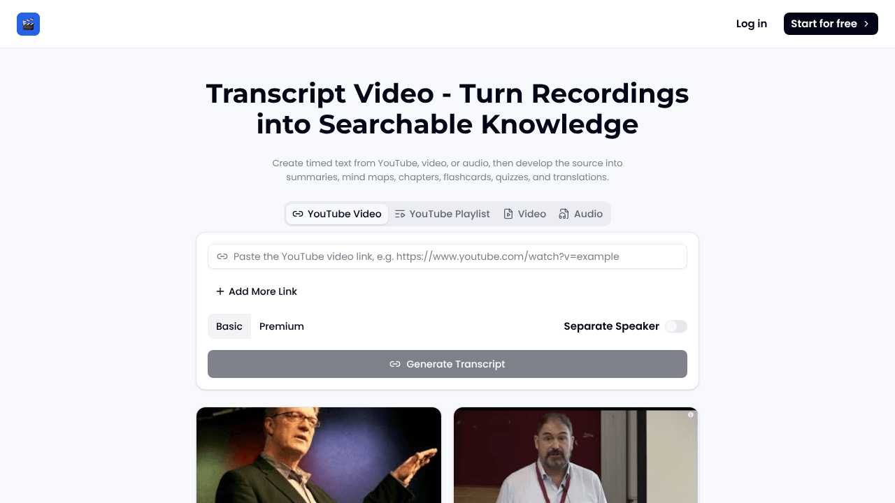 TranscriptVideo