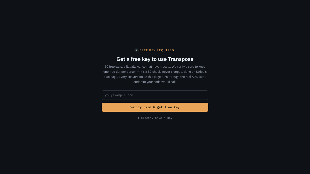 Transpose