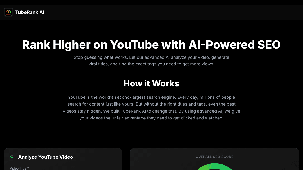 TubeRank AI