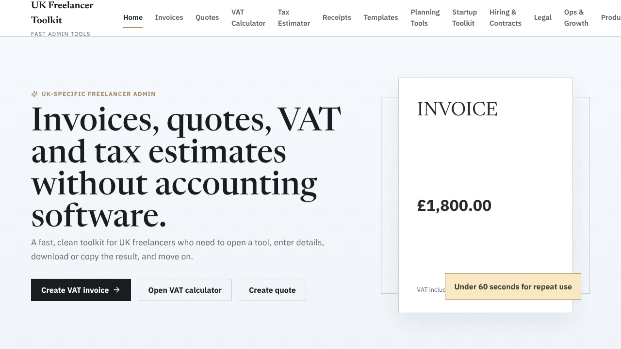UK Freelancer Toolkit