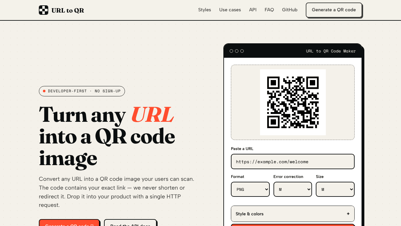 URL to QR