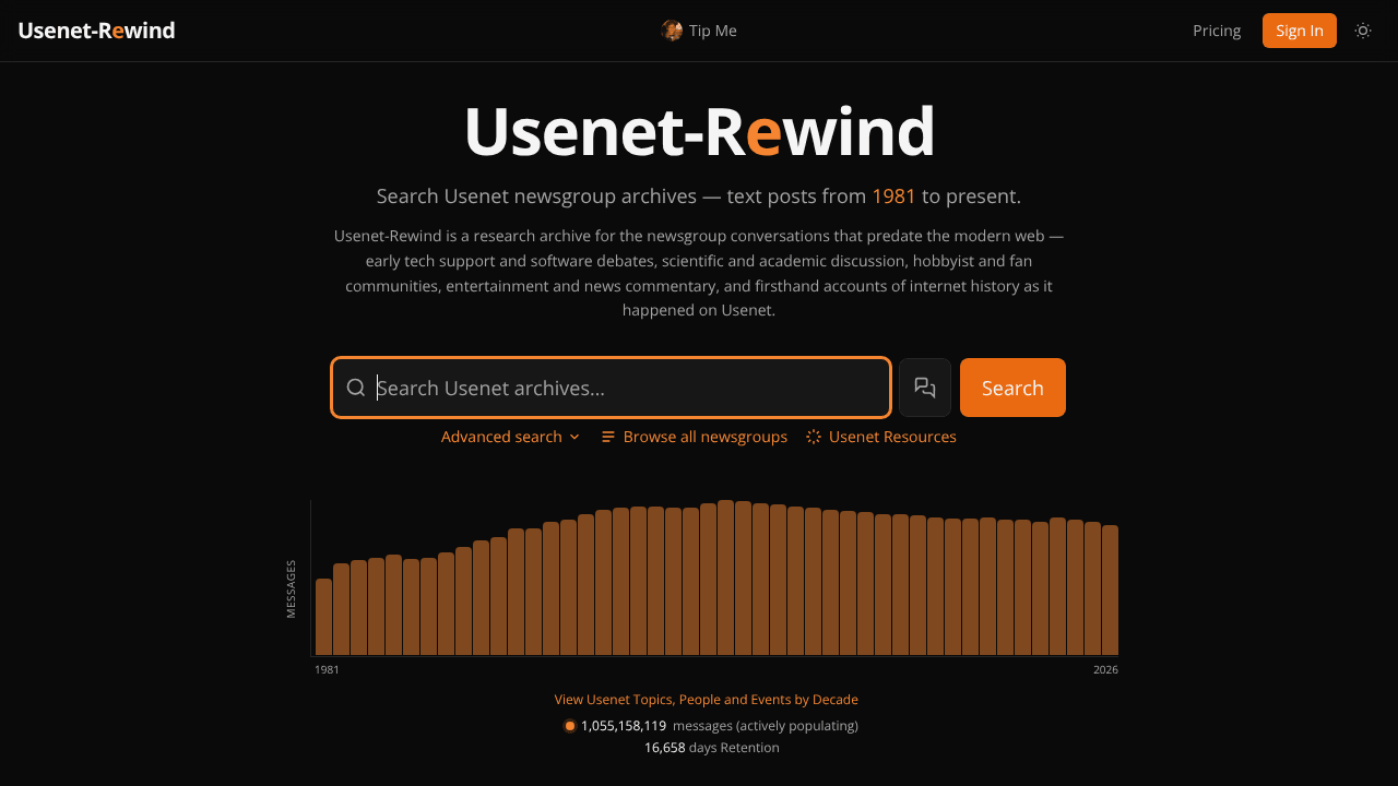 Usenet Rewind