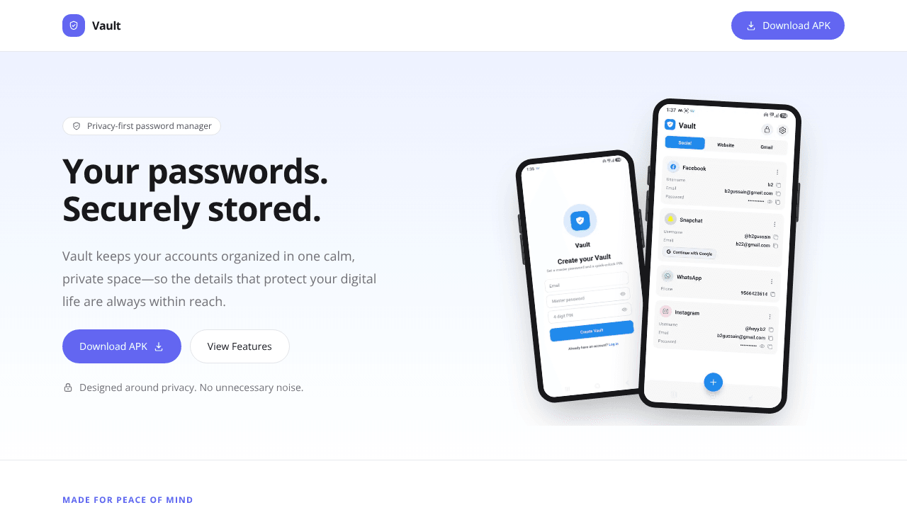 Vault - Password Manager