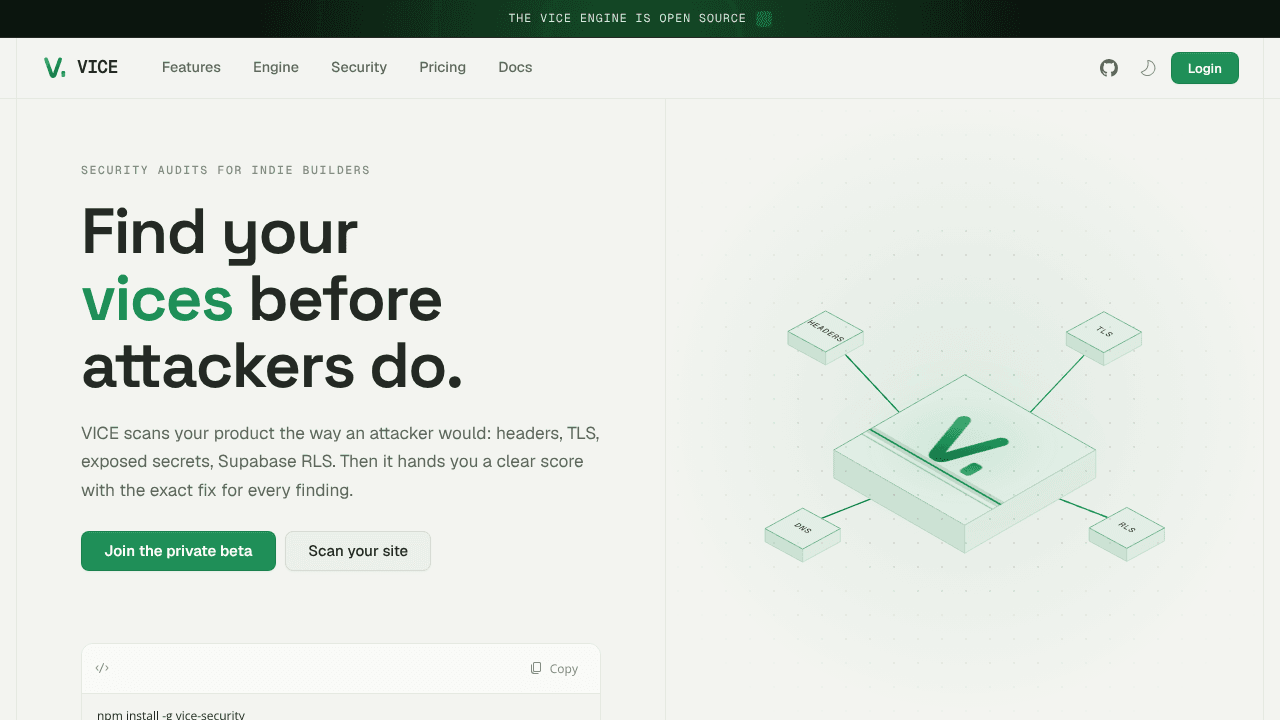 VICE Platform - Private Beta