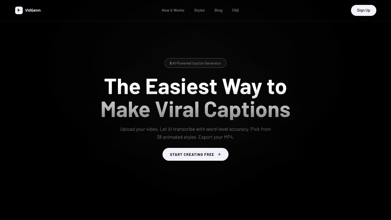 VidGenn · Captions