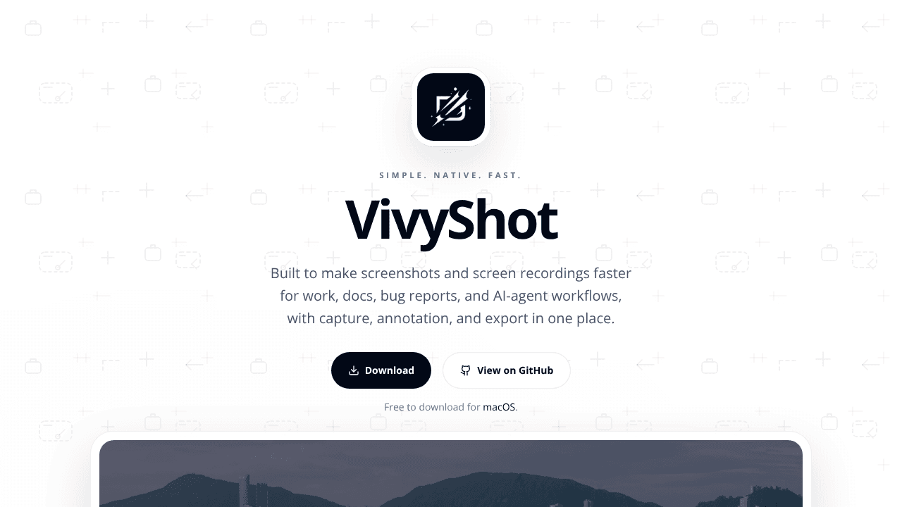 VivyShot website screenshot