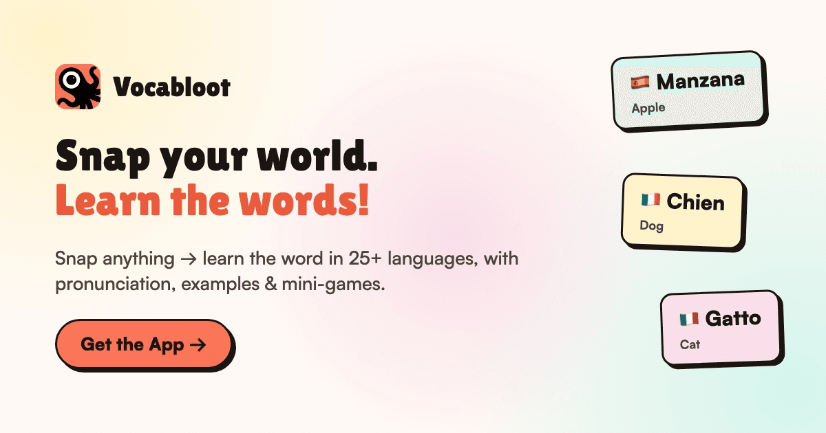 Vocabloot website screenshot