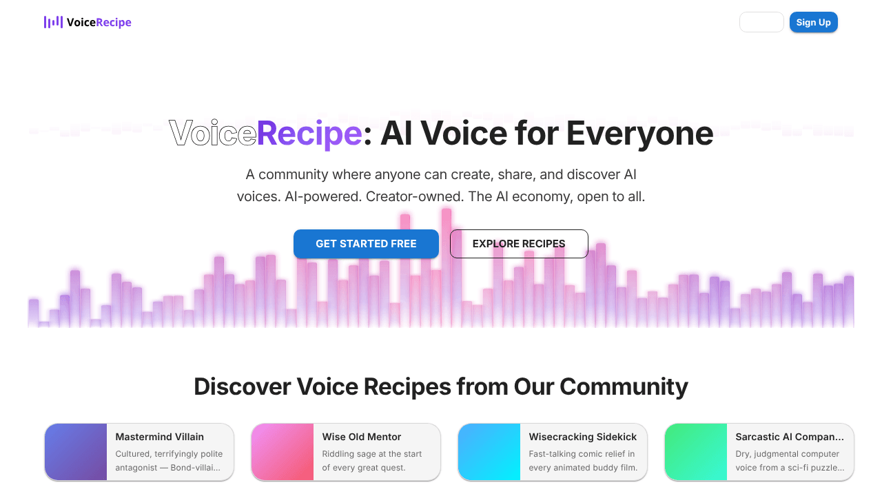 VoiceRecipe