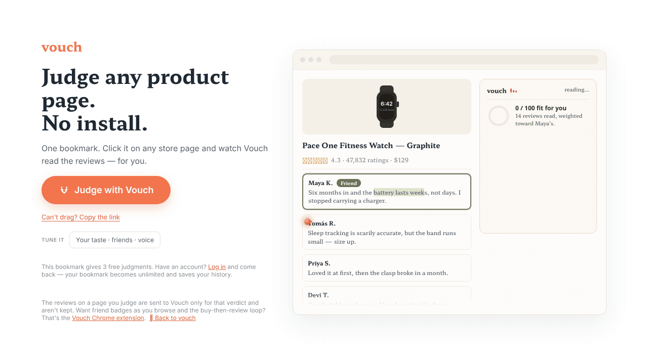 vouch — bookmarklet