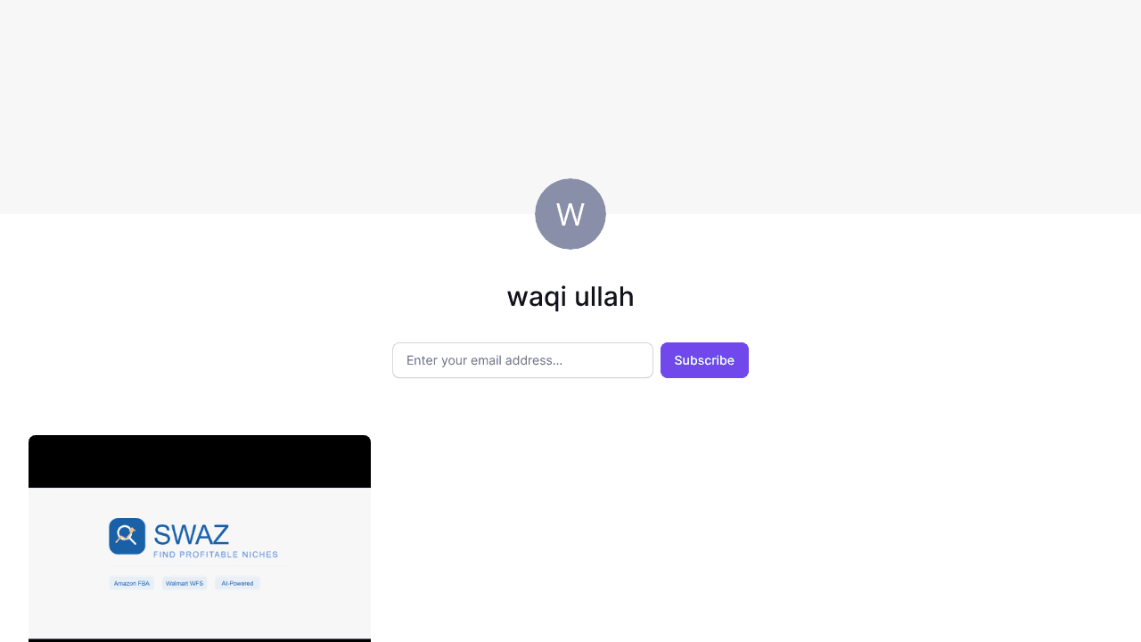 waqi ullah website screenshot