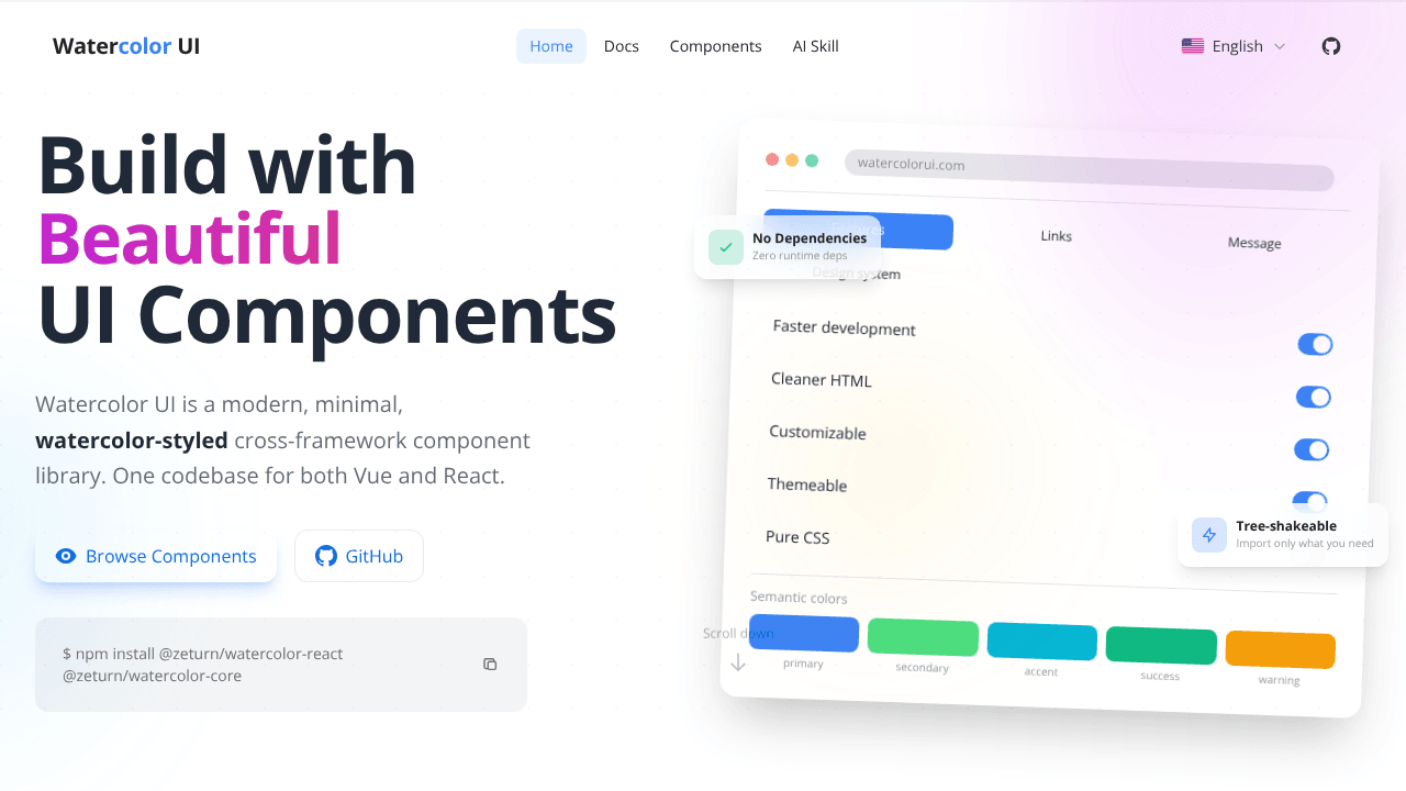 Watercolor UI