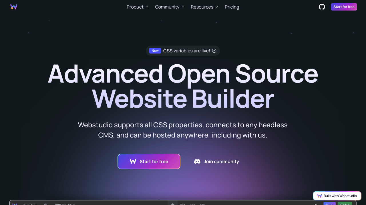 Webstudio Variables