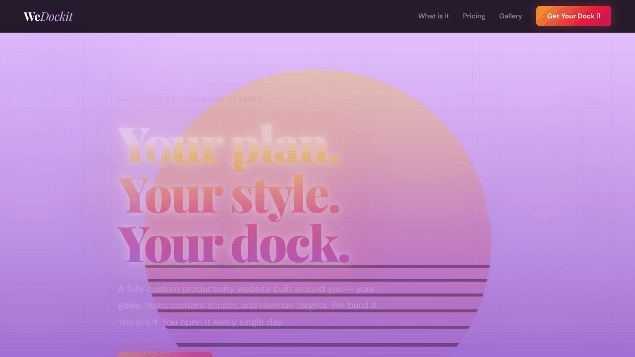WeDockIt -A New Way To Organize