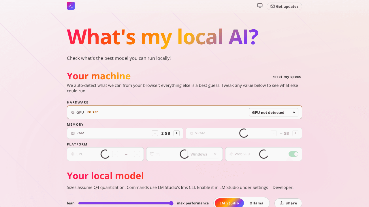 What's my local ai?
