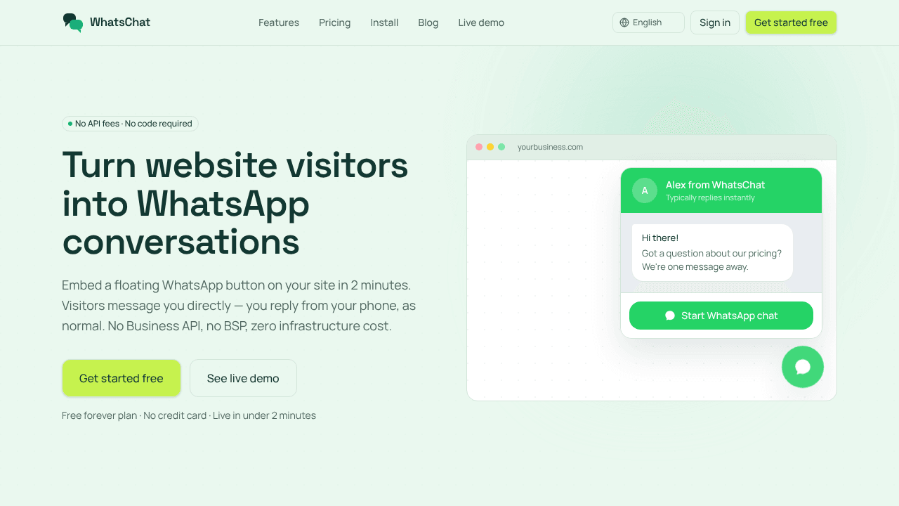 WhatsChat — WhatsApp conversations
