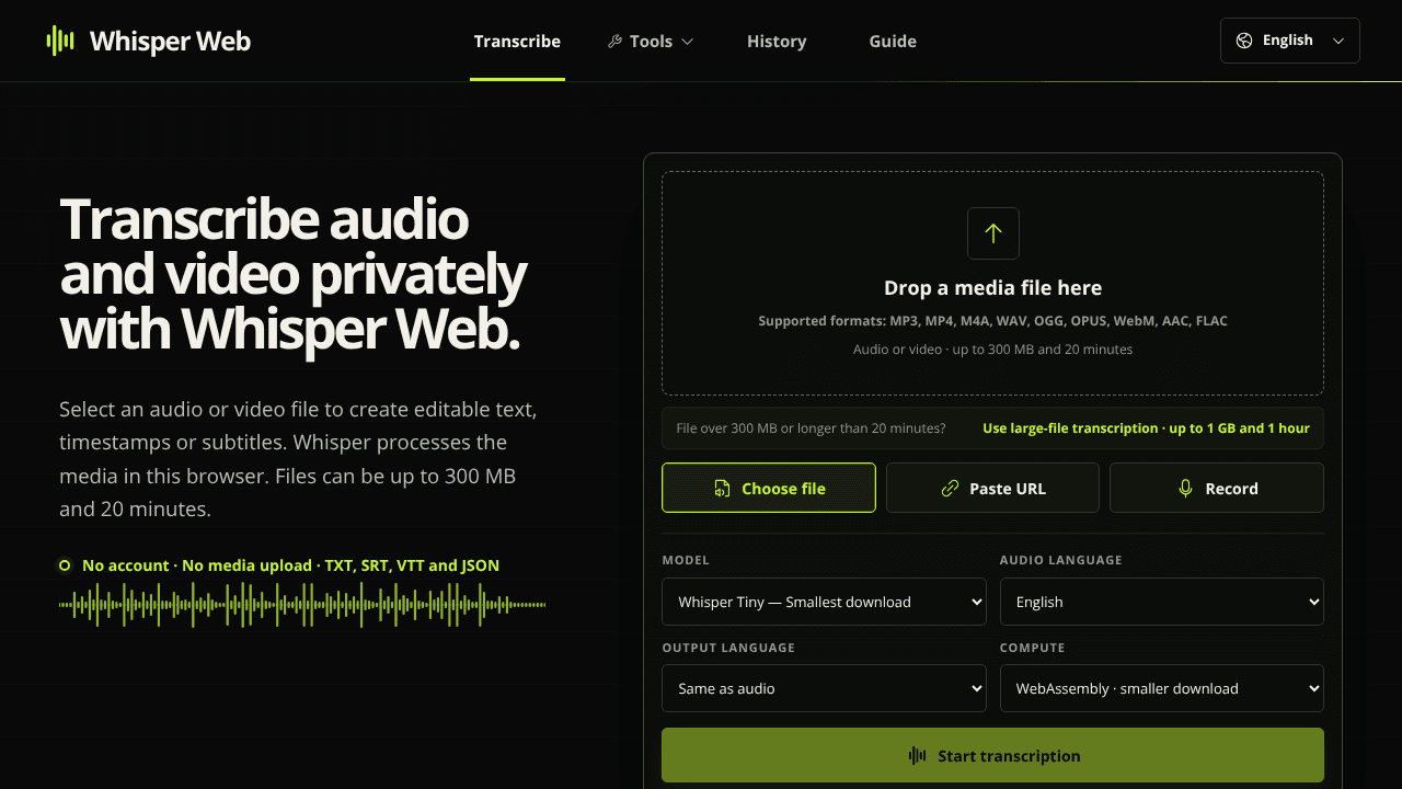 Whisper Web