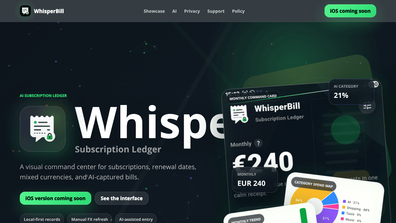 WhisperBill