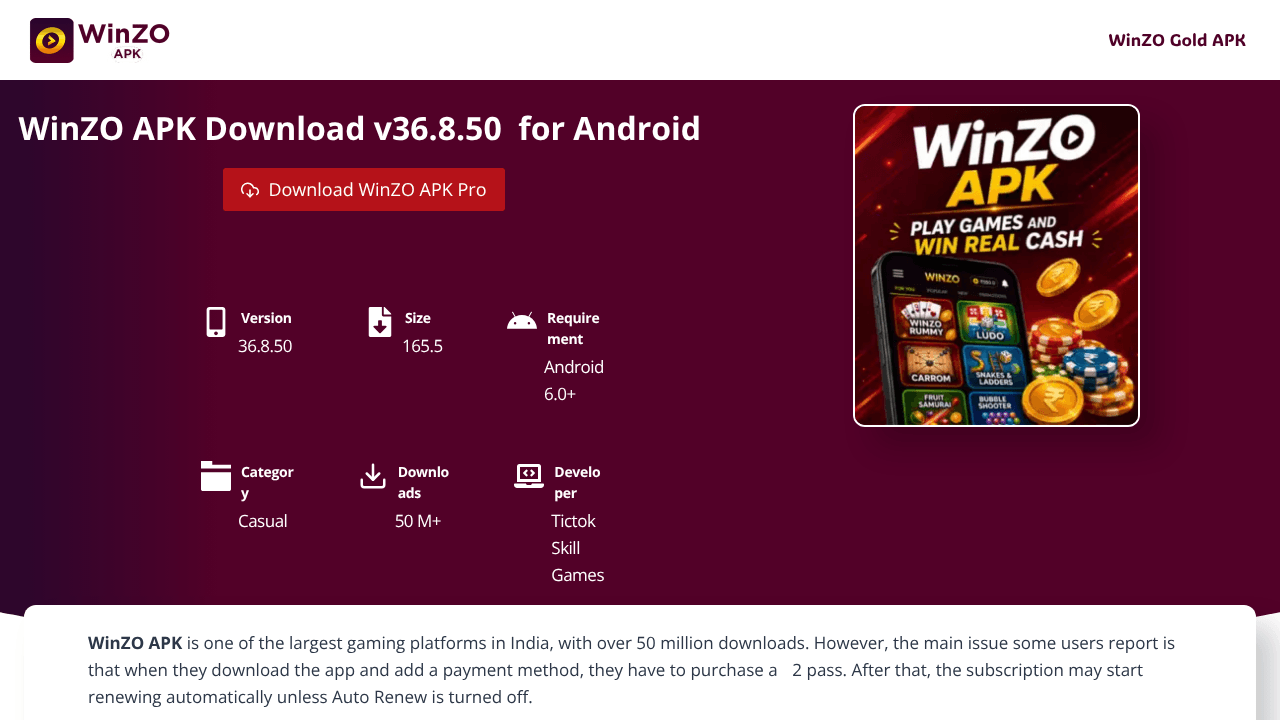 WinZo Apk