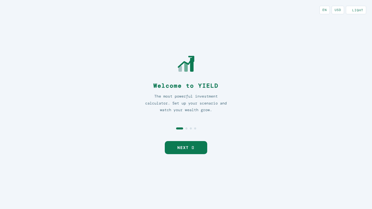 Yield — Investment Calculator