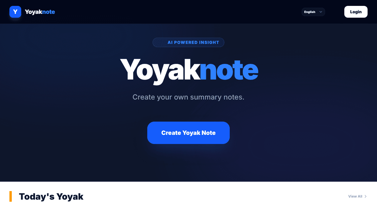 Yoyaknote