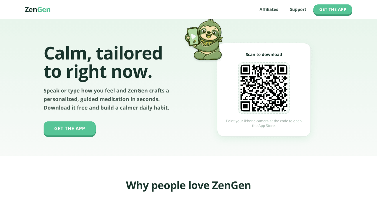 ZenGen — Meditations made for the moment