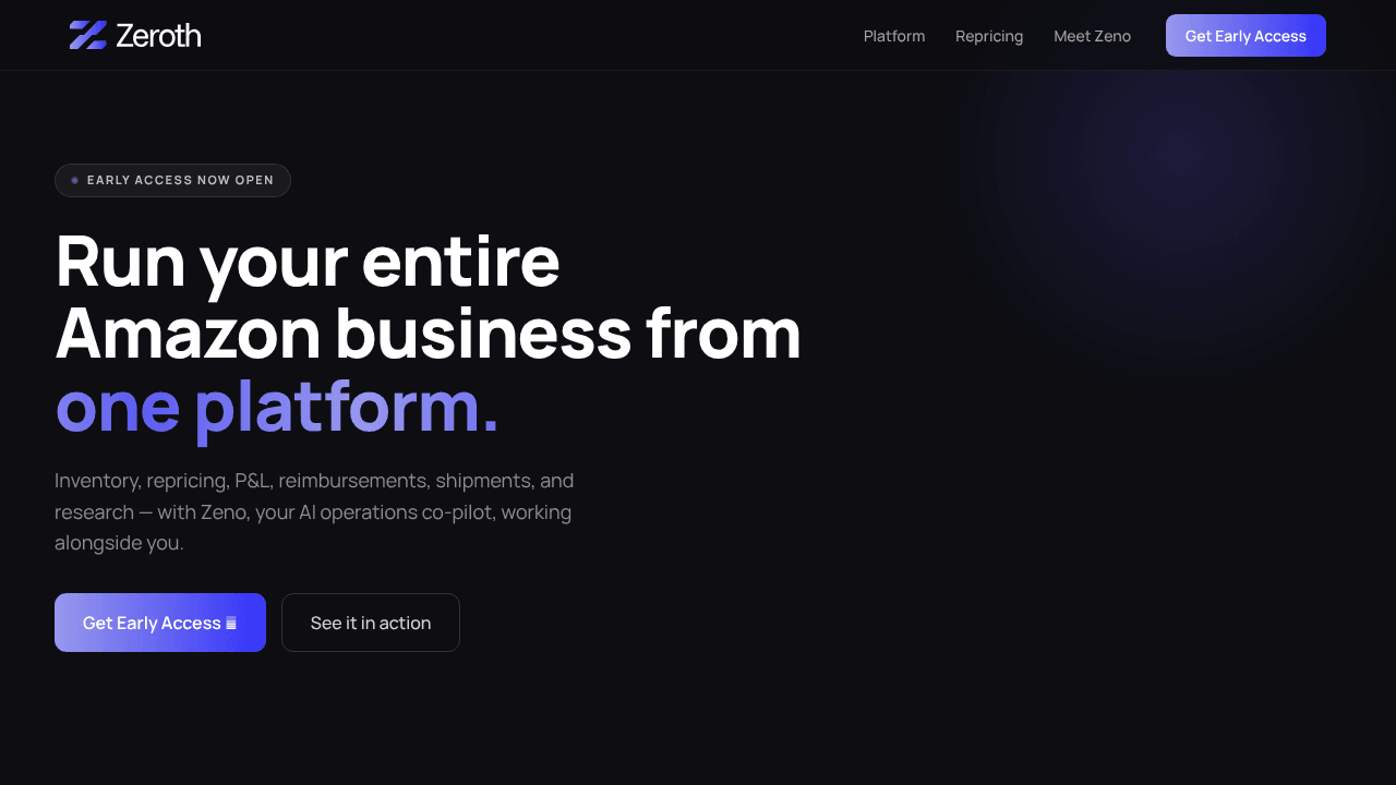 Zeroth: All-in-One Amazon Seller Suite