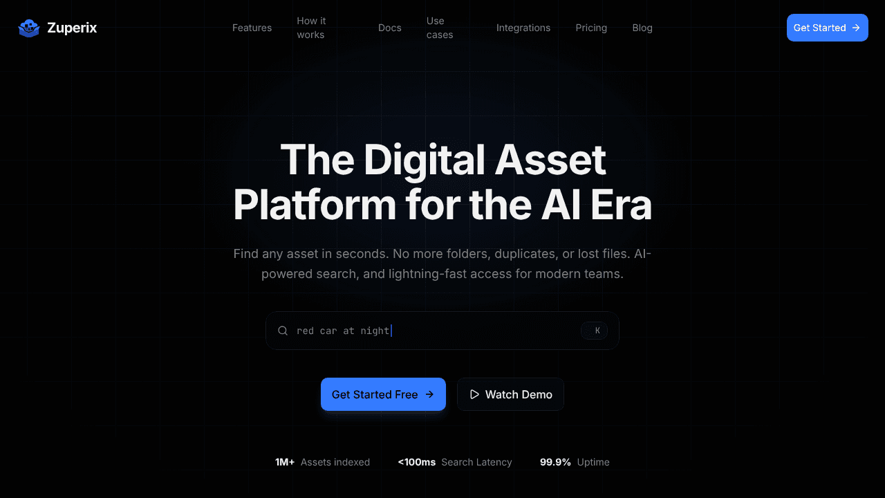 Zuperix website screenshot